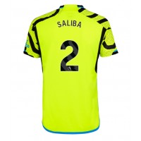 Camisa de Futebol Arsenal William Saliba #2 Equipamento Secundário 2023-24 Manga Curta